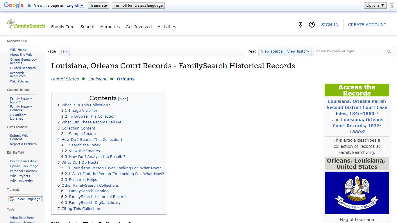 Louisiana, Orleans Court Records - FamilySearch Historical Records