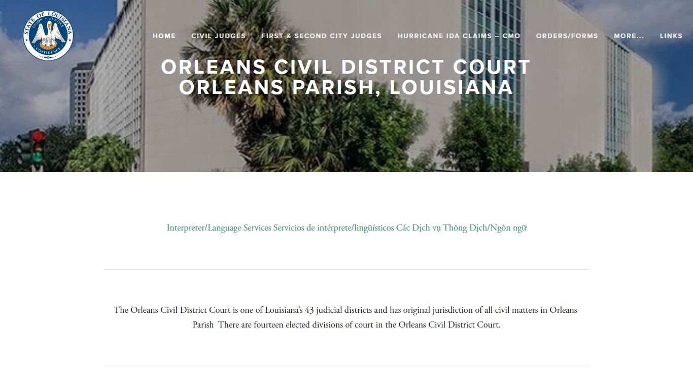 Orleans Civil District Court Online Court